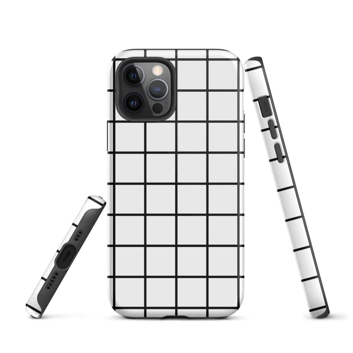 Buyathome24 iPhone Snapcase Schutzhülle für iPhone 11 bis 14 Pro Max, glänzende, zweilagige Handyhülle, robust und stilvoll