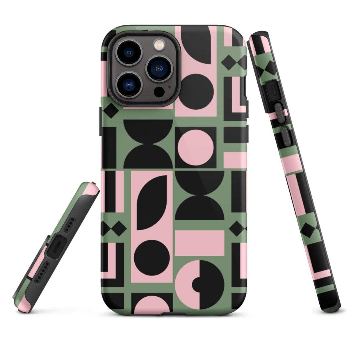 Robuste Apple iPhone Snapcase Handyhülle mit glänzendem Finish und Induktivladung, passend für iPhone 11 bis 14 Pro Max von BUYATHOME24
