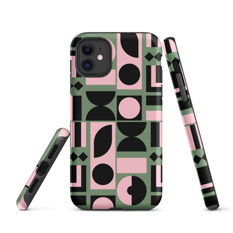 Robuste, matte Apple iPhone Snapcase von BUYATHOME24 mit Induktivladung für iPhone 11 bis 14 Pro Max, schützt das Smartphone.