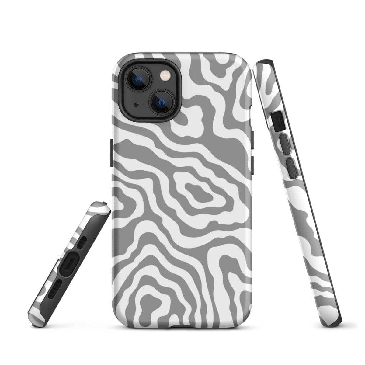 Robuste Apple iPhone Snapcase aus Polycarbonat, matte Schutzhülle für iPhone 11 bis 14 Pro Max, in neutralem Design.