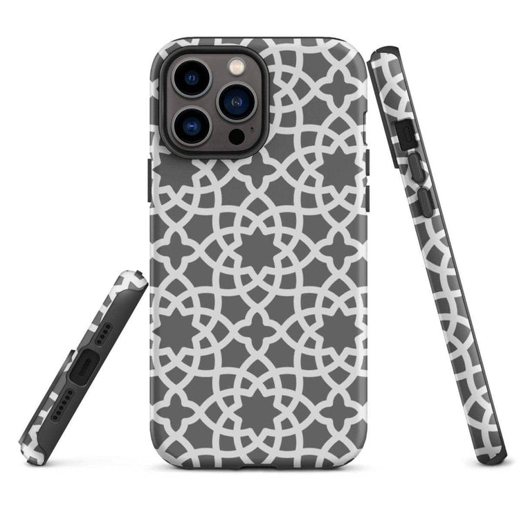 Mattierte Apple iPhone Snapcase Handyhülle aus Polycarbonat mit TPU-Schutz für iPhone 11 bis 14 Pro Max, in neutralem Design.