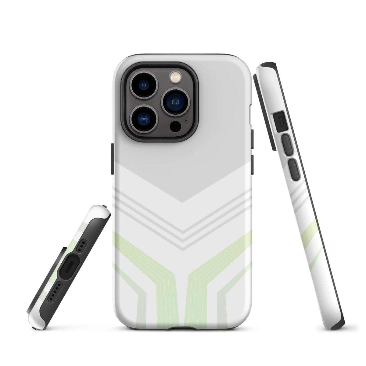 Mattierte Apple iPhone Snapcase Handyhülle aus Polycarbonat, personalisierbar, schützt das iPhone 11 bis 14 Pro Max, in neutralem Design.