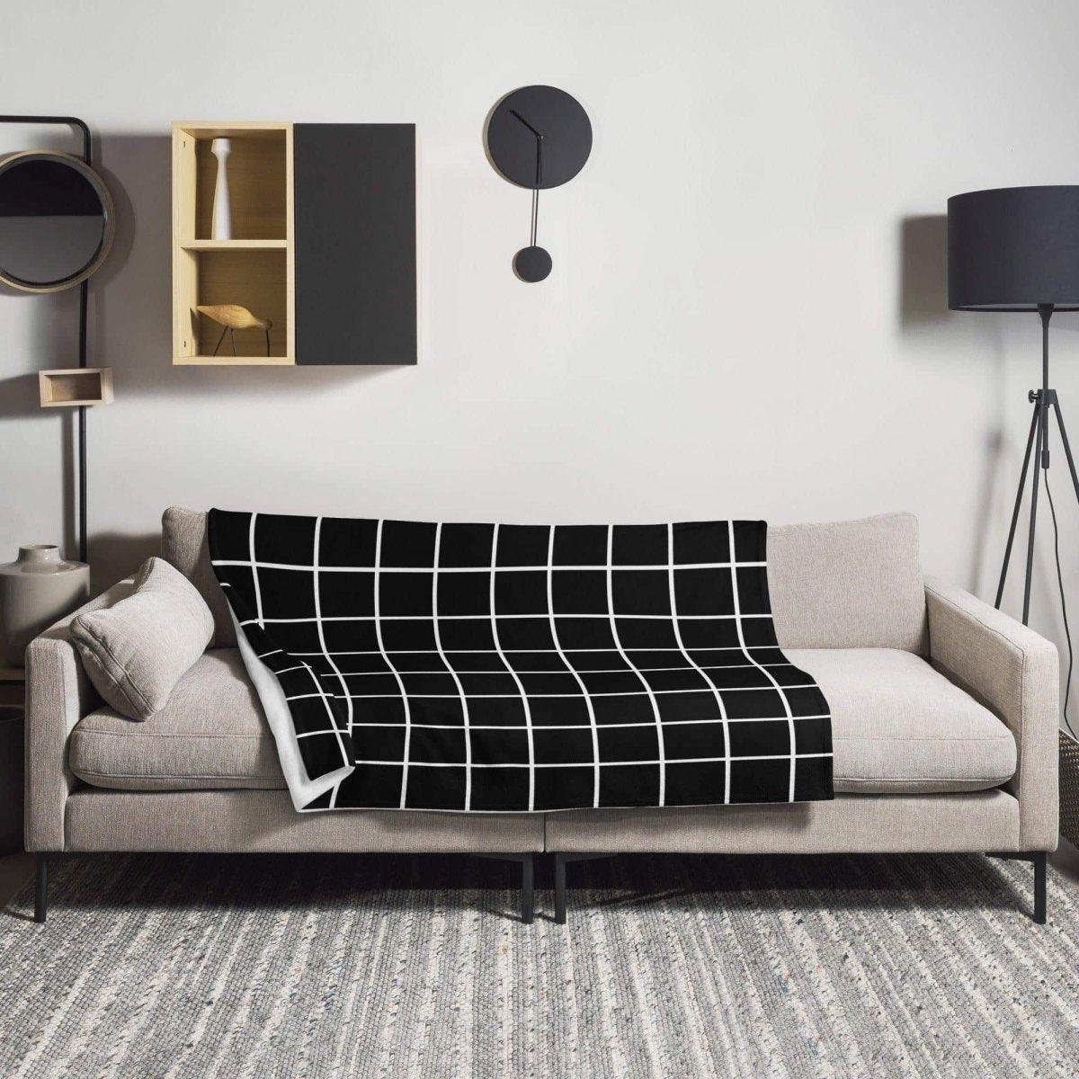 Hypoallergene Sofadecke 125x150cm von BUYATHOME24, bedruckbar, weiche Kuscheldecke für gemütliche Stunden