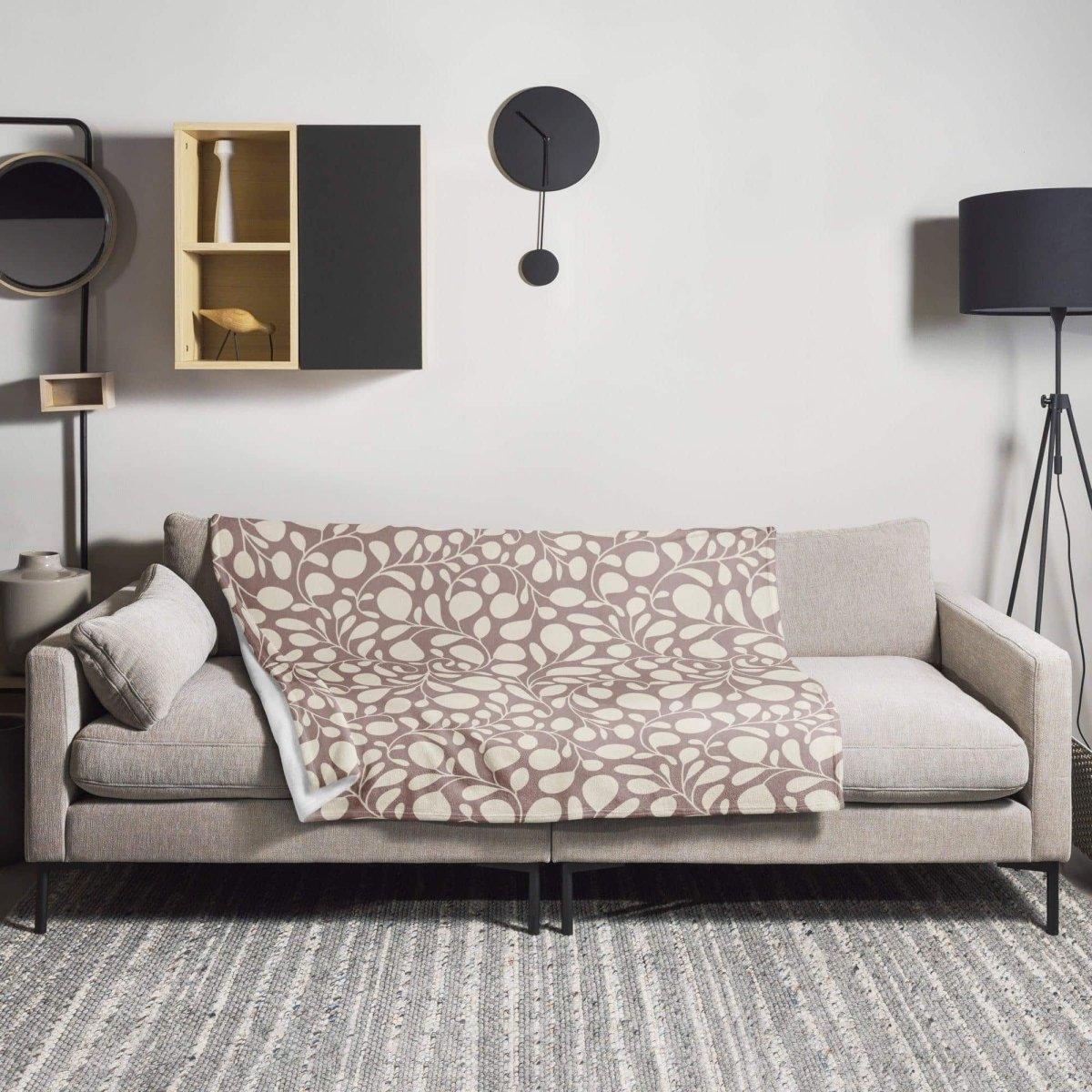Hypoallergene Polyester-Sofadecke 125x150cm von BUYATHOME24, weiche Kuscheldecke für gemütliche Abende auf dem Sofa