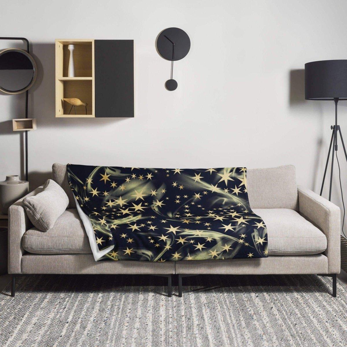 Hypoallergene Kuscheldecke 125x150 cm von BUYATHOME24, weiche Sofadecke, bedruckbar, ideal für gemütliche Abende auf dem Sofa