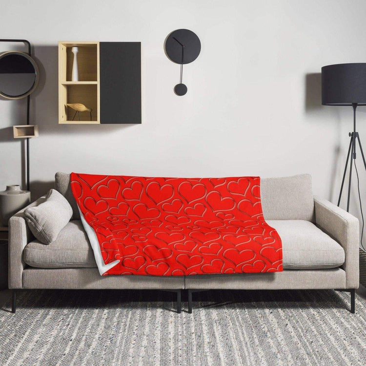 Weiche Polyester-Kuscheldecke 125x150 cm von BUYATHOME24, ideal für gemütliche Sofastunden, in warmem, angenehmem Stoff.