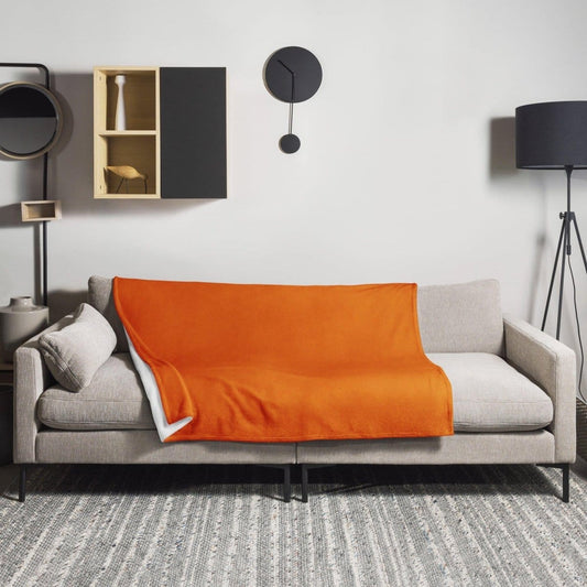 Hypoallergene Polyester-Wohndecke 125x150cm von BUYATHOME24, weiche Sofadecke mit Personalisierung, Textildruck.