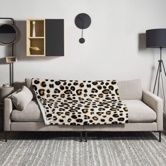 Hypoallergene BUYATHOME24 Sofadecke 125x150 cm aus Polyester, weiche Kuscheldecke für gemütliche Abende, Textildruck sichtbar