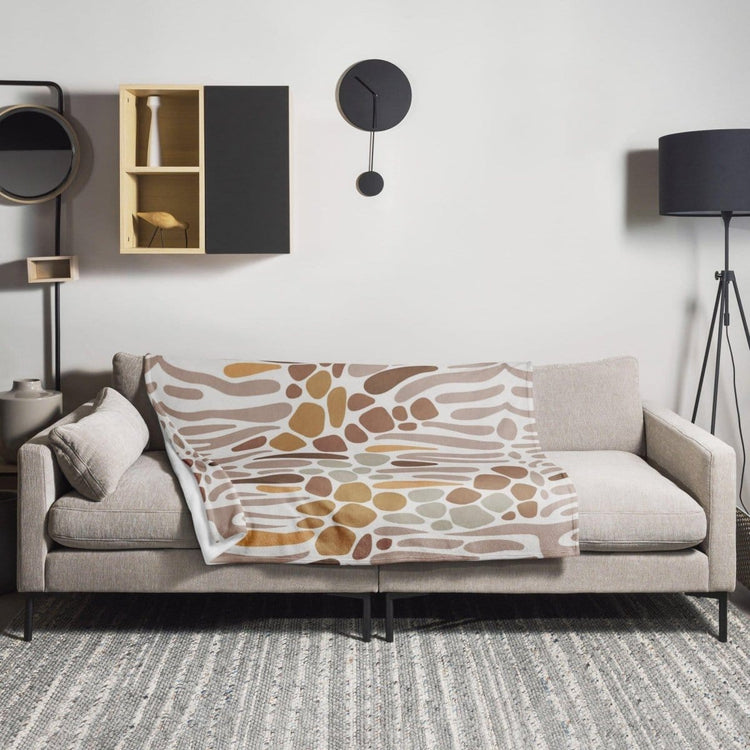 Hypoallergene und flammhemmende Sofadecke 125x150 cm von BUYATHOME24, kuscheliges Textil für gemütliche Abende