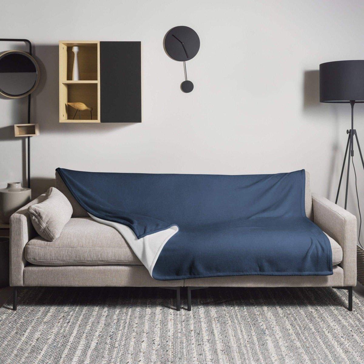 Hypoallergene Polyester Sofadecke 125x150 cm und 150x200 cm, weiche Wohndecke von BUYATHOME24, Textildruck in neutralem Design
