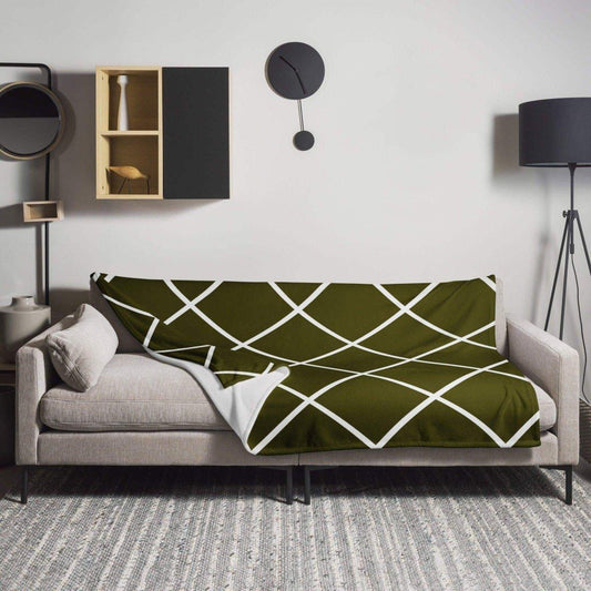 Hypoallergene Sofadecke 125x150 cm aus Polyester von BUYATHOME24, weiche Kuscheldecke für gemütliche Abende.