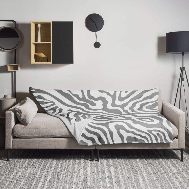 Weiche Kuscheldecke 125x150cm von BUYATHOME24, aus Polyester, ideal für Sofas, bedruckbar und vielseitig einsetzbar.