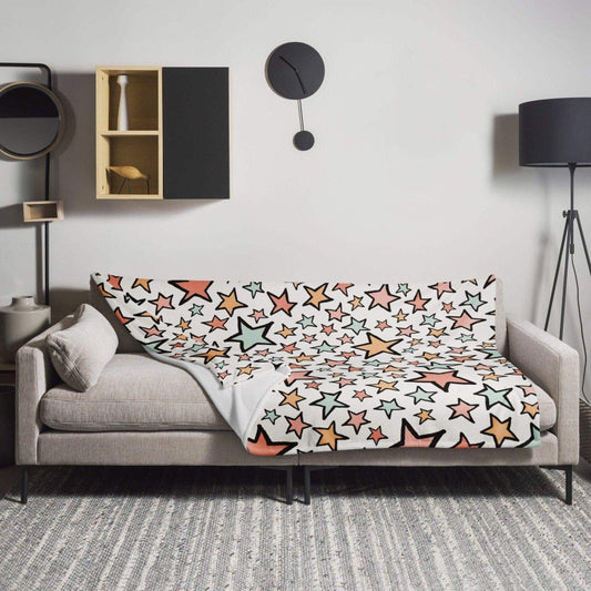 Hypoallergene Polyester Sofadecke 125x150cm in weicher Textur, ideal für gemütliche Abende, von BUYATHOME24