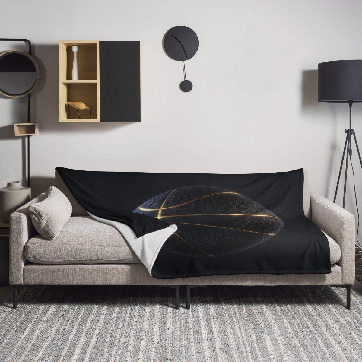 Weiche hypoallergene Kuscheldecke 125x150cm von BUYATHOME24, aus Polyester, ideal für gemütliche Stunden auf dem Sofa.