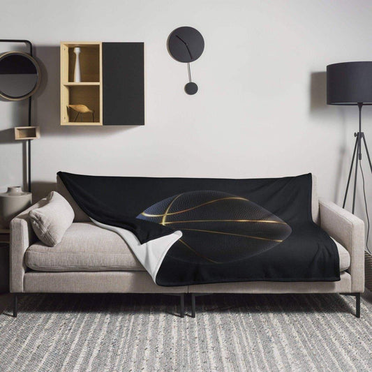 Weiche hypoallergene Kuscheldecke 125x150cm von BUYATHOME24, aus Polyester, ideal für gemütliche Stunden auf dem Sofa.