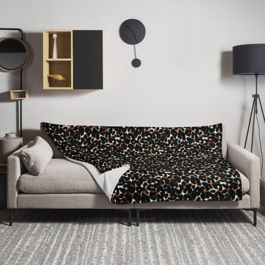 Hypoallergene Baumwoll-Sofadecke 125x150 cm von BUYATHOME24, weiche Polyester-Decke für gemütliche Abende.