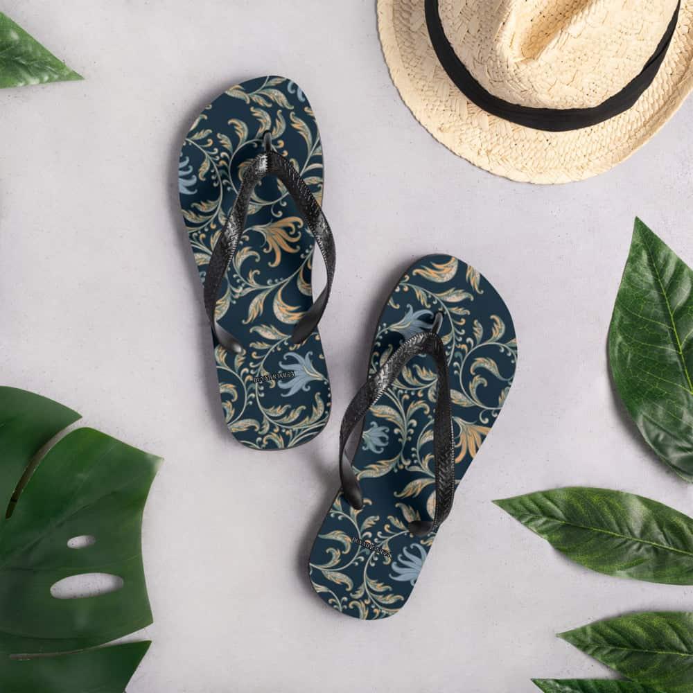 Unisex Flip-Flops aus Polyester mit Gummisohle in Größe 37-45, bequemes Sommer-Schuhwerk von BUYATHOME24