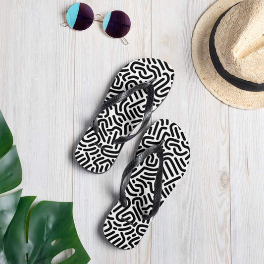 Unisex Strand-Flip-Flops von BUYATHOME24, bequeme Sandalen in Größe 37-45 aus Textil, leichte und strapazierfähige Sandalen