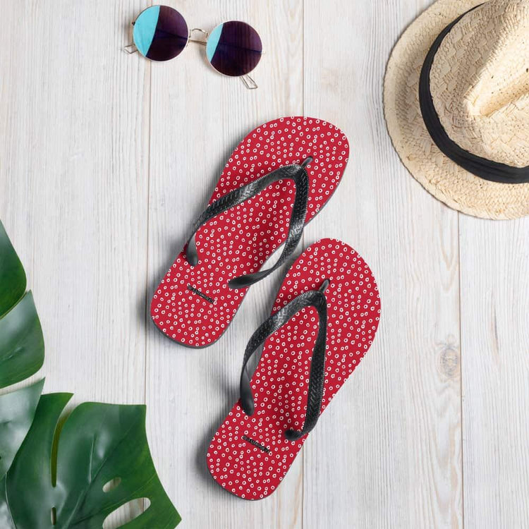 Unisex Strand-Flip-Flops mit Gummisohle und Polyester-Riemen in Größe 37-45, von BUYATHOME24, bequeme Sommer-Sandalen