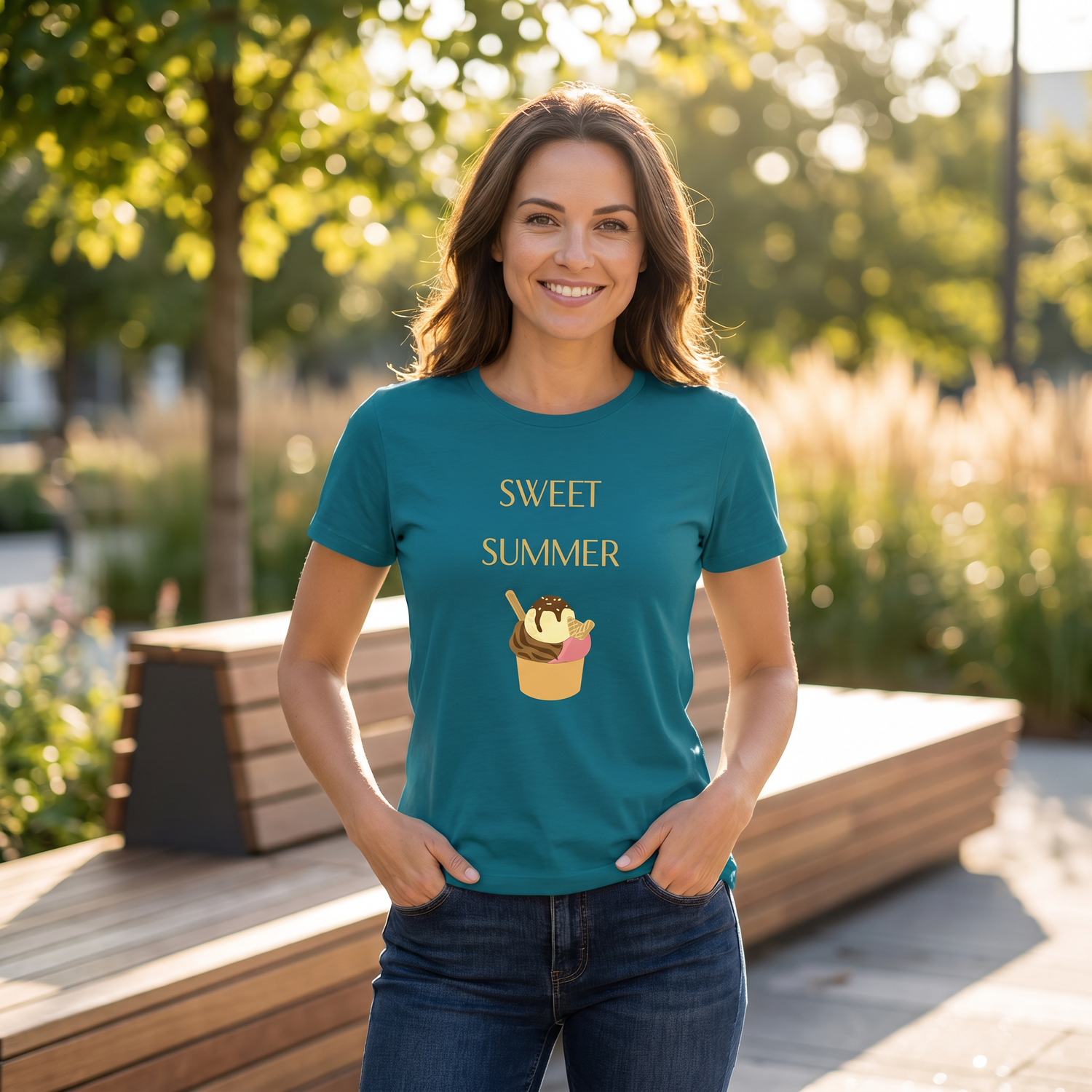 Buntes Sommer Rundhalsshirt für Kinder, unisex Grafik T-Shirt in verschiedenen Größen, leichtes Kurzarmdesign, von BUYATHOME24