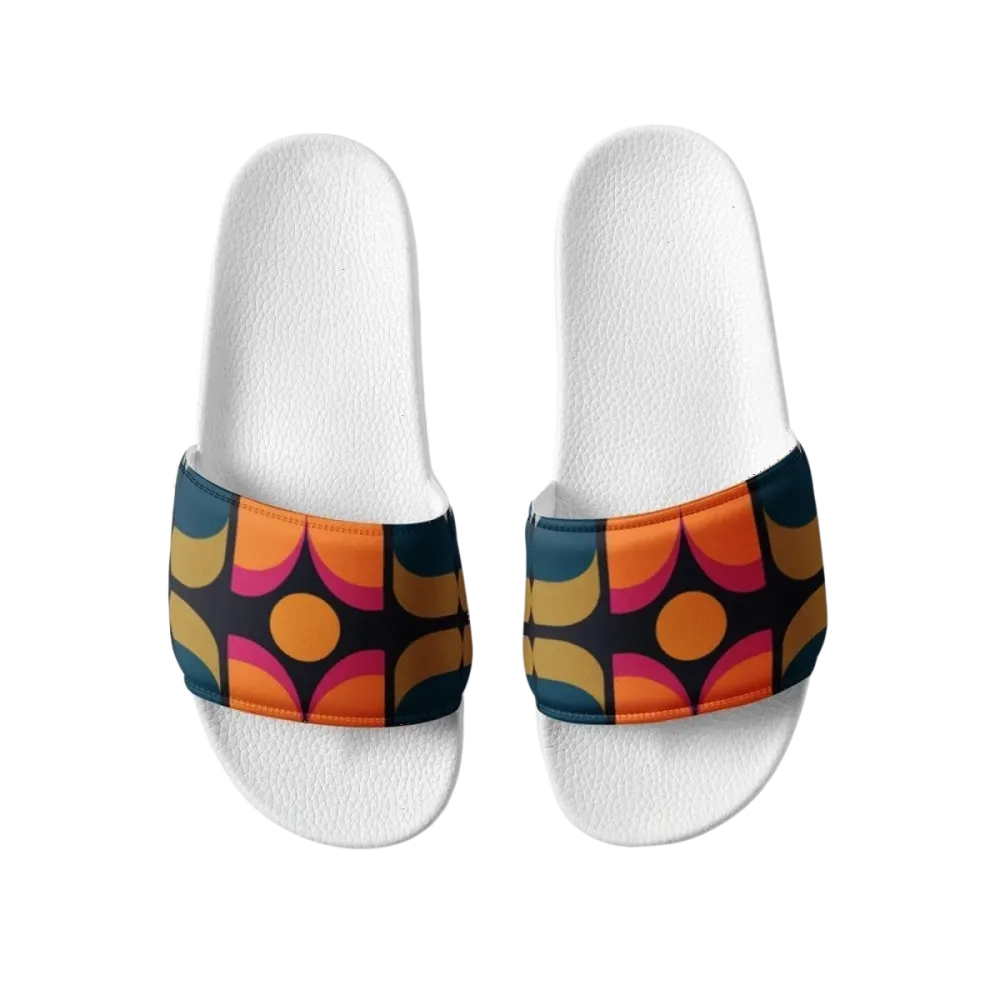 Damen Badeschlappen aus gepolstertem Kunstleder in Größe 36-44, bequemer Schuh für den Sommer, von BUYATHOME24