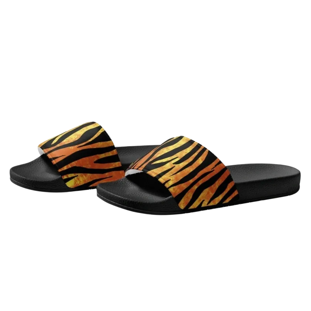 Damen Badeschlappen aus Kunstleder mit Polsterung in Größe 36-44, bequeme Sandalen von BUYATHOME24