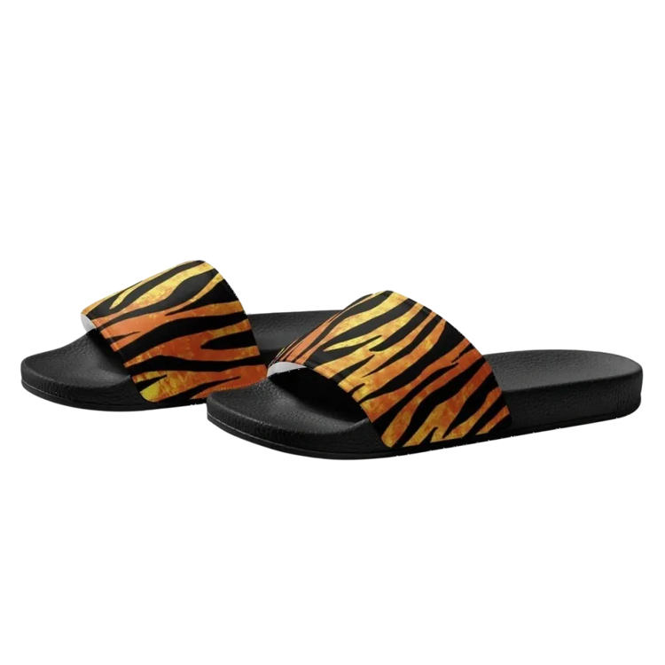 Damen Badeschlappen aus Kunstleder mit Polsterung in Größe 36-44, bequeme Sandalen von BUYATHOME24