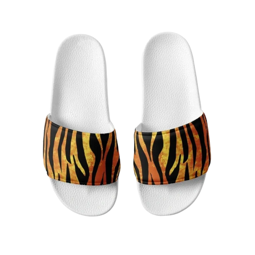 Damen Badeschlappen aus Kunstleder von BUYATHOME24, gepolstert, Größe 36-44, bequemes Schuhwerk für den Sommer