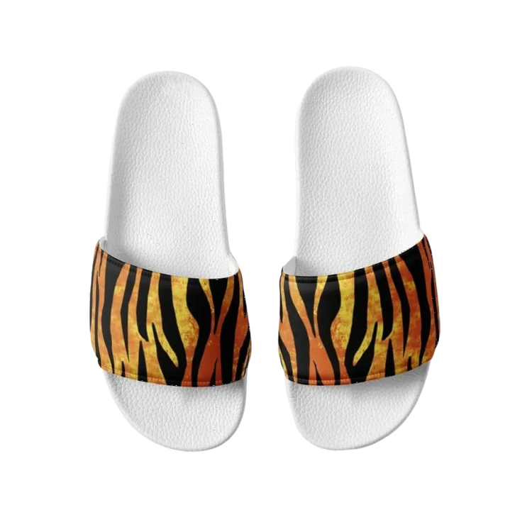 Damen Badeschlappen aus Kunstleder von BUYATHOME24, gepolstert, Größe 36-44, bequemes Schuhwerk für den Sommer