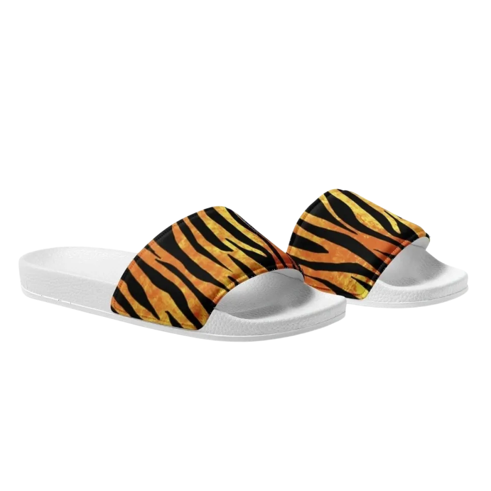 Damen Badeschlappen aus Kunstleder von BUYATHOME24, gepolstert, in Größe 36-44, bequemes Schuhwerk für den Sommer.