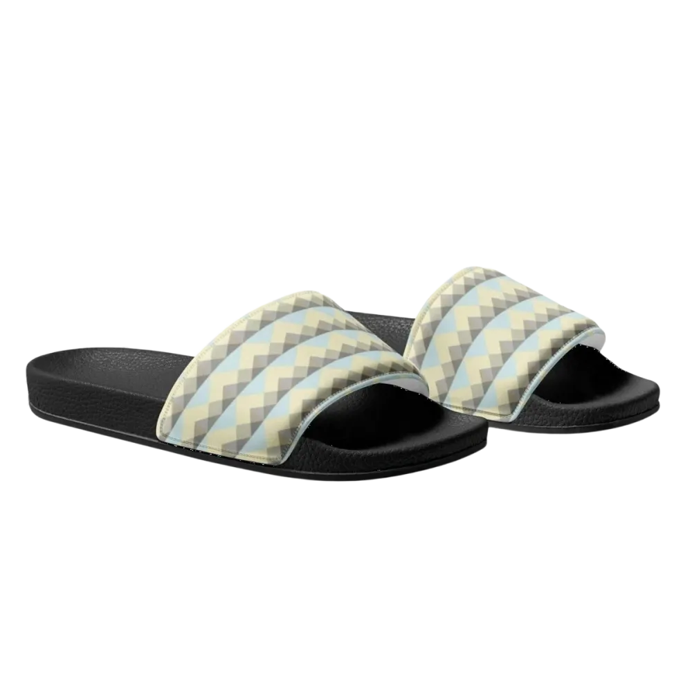 Damen Badeschlappen aus Kunstleder mit PU-Sohle in Größe 36-44, bequeme Sandalen von BUYATHOME24