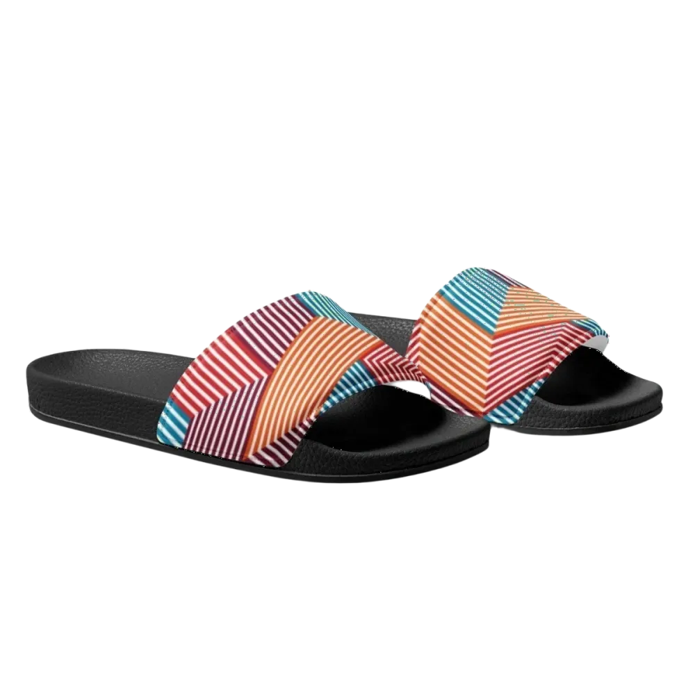 Damen Badeschlappen aus Kunstleder mit PU-Sohle, Größe 36-44, bequeme und stylische Bade- und Sommerschuhe von BUYATHOME24
