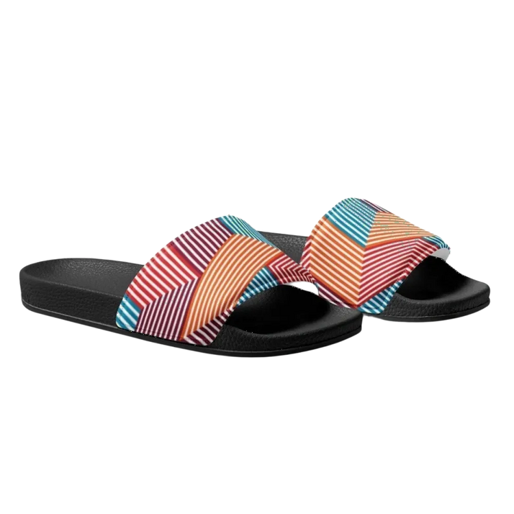 Damen Badeschlappen aus Kunstleder mit PU-Sohle, Größe 36-44, bequeme und stylische Bade- und Sommerschuhe von BUYATHOME24