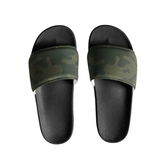 Damen Badeschlappen aus Kunstleder mit PU-Sohle in Größe 36-44, bequemer Sandalenschuh von BUYATHOME24