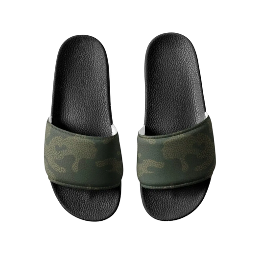 Damen Badeschlappen aus Kunstleder mit PU-Sohle in Größe 36-44, bequemer Schuh von BUYATHOME24