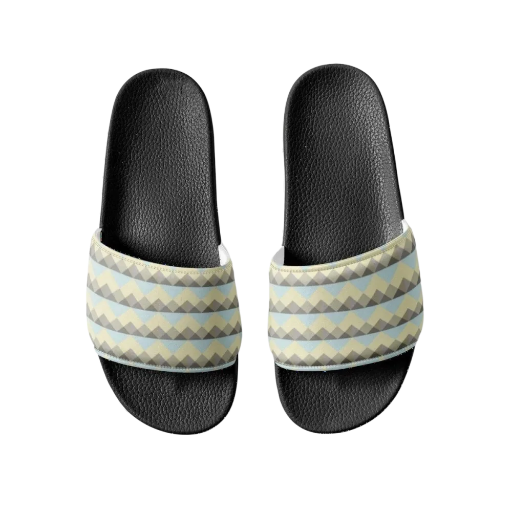 Damen Badeschlappen aus Kunstleder mit PU-Sohle in Größe 36-44, bequeme Sandalen für den Sommer.