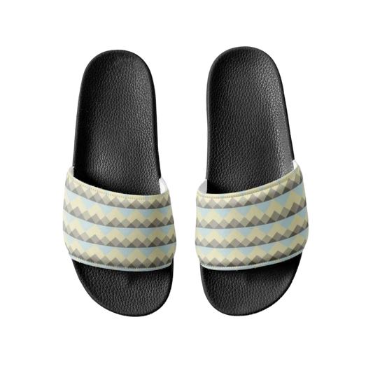 Damen Badeschlappen aus Kunstleder mit PU-Sohle in Größe 36-44, bequeme Sandalen für den Sommer.