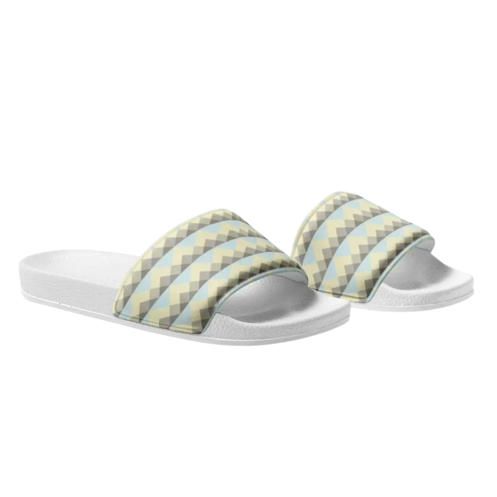 Damen Badeschlappen aus Kunstleder mit PU-Sohle in Größe 36-44, bequemer Sommerschuh von BUYATHOME24
