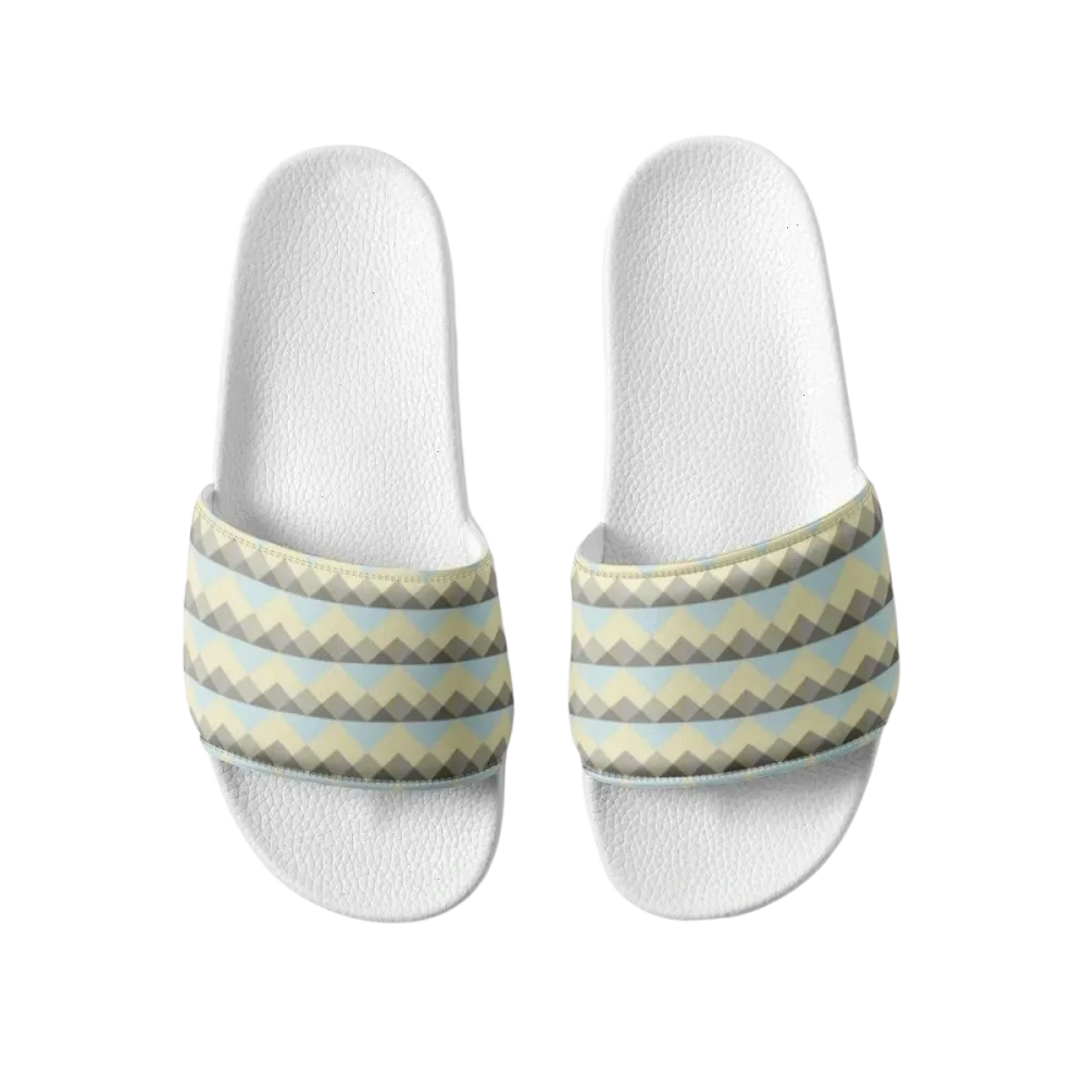Damen Badeschlappen aus Kunstleder mit PU-Sohle, Gr. 36-44, von BUYATHOME24, bequeme sommerliche Sandalen für Damen