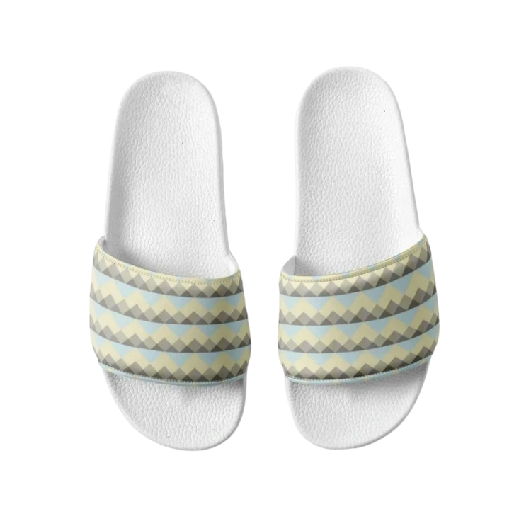 Damen Badeschlappen aus Kunstleder mit PU-Sohle, Gr. 36-44, von BUYATHOME24, bequeme sommerliche Sandalen für Damen