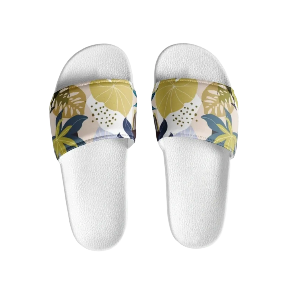 Damen Badeschlappen von BUYATHOME24, leichte Badeschuhe mit Fußbett, in Größe 36-44, bequem für den Strand oder Pool.