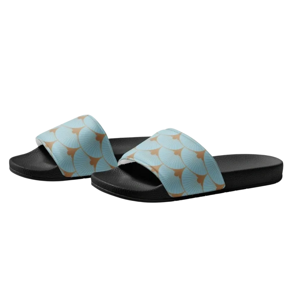 Damen Badeschlappen mit leichter PU-Sohle und Kunstleder, Größe 36-44, von BUYATHOME24, bequem und stilvoll für den Sommer.
