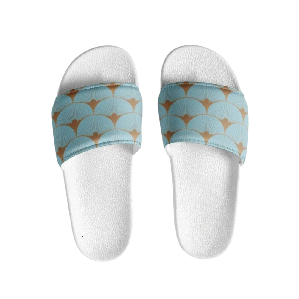 Damen Badeschlappen von BUYATHOME24 mit leichter PU-Sohle und Kunstleder, Größe 36-44, bequemes Sommeraccessoire