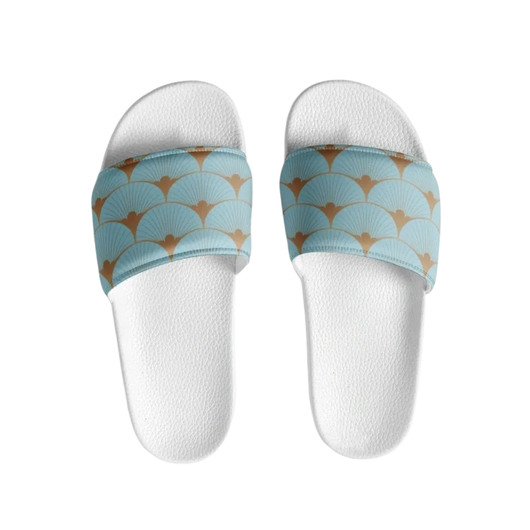 Damen Badeschlappen von BUYATHOME24 mit leichter PU-Sohle und Kunstleder, Größe 36-44, bequemes Sommeraccessoire