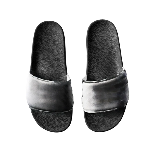 Damen Badeschlappen mit PU-Sohle und Fußbett, Größe 36-44, von BUYATHOME24, bequeme Sommerschuhe für den Strand oder Pool.