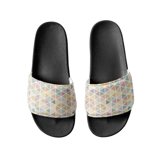Damen Badeschlappen mit PU-Sohle und Fußbett in Größe 36-44, bequemes Sommer- Schuhwerk von BUYATHOME24