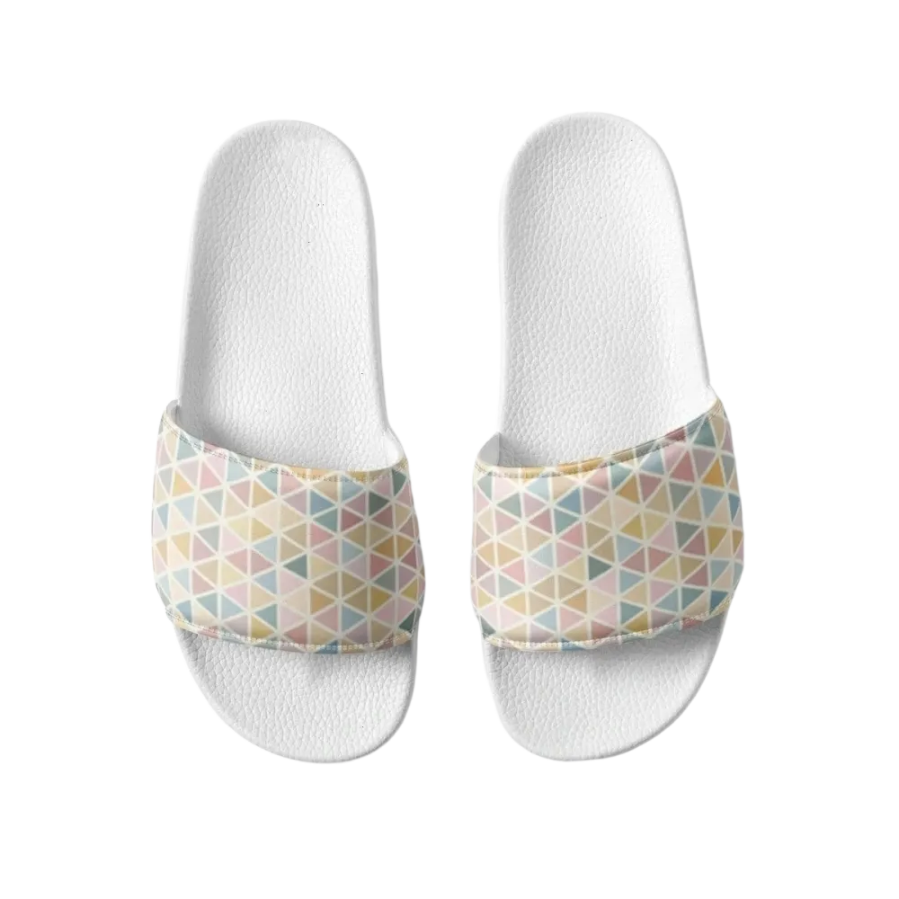 Damen Badeschlappen mit PU-Sohle und Fußbett in Größe 36-44, bequeme Sandalen von BUYATHOME24, abgebildet auf weißen Hintergrund.