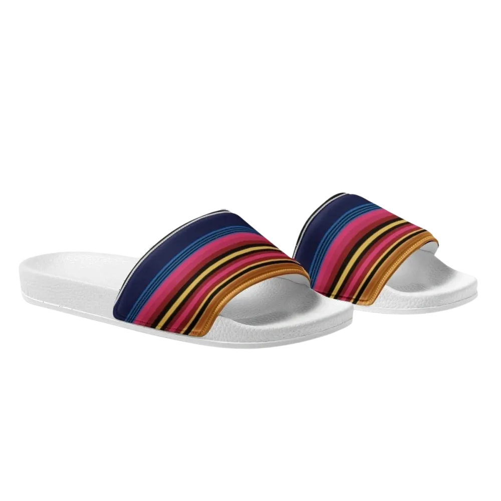 Damen Badeschlappen mit PU-Sohle in Größe 36-44 von BUYATHOME24, bedruckbar, bequeme Sandalen für den Sommer.