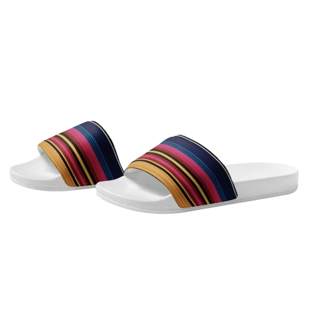 Damen Badeschlappen mit PU-Sohle in Größe 36-44 von BUYATHOME24, bedruckbar, bequeme Sandalen für den Strand oder Pool.