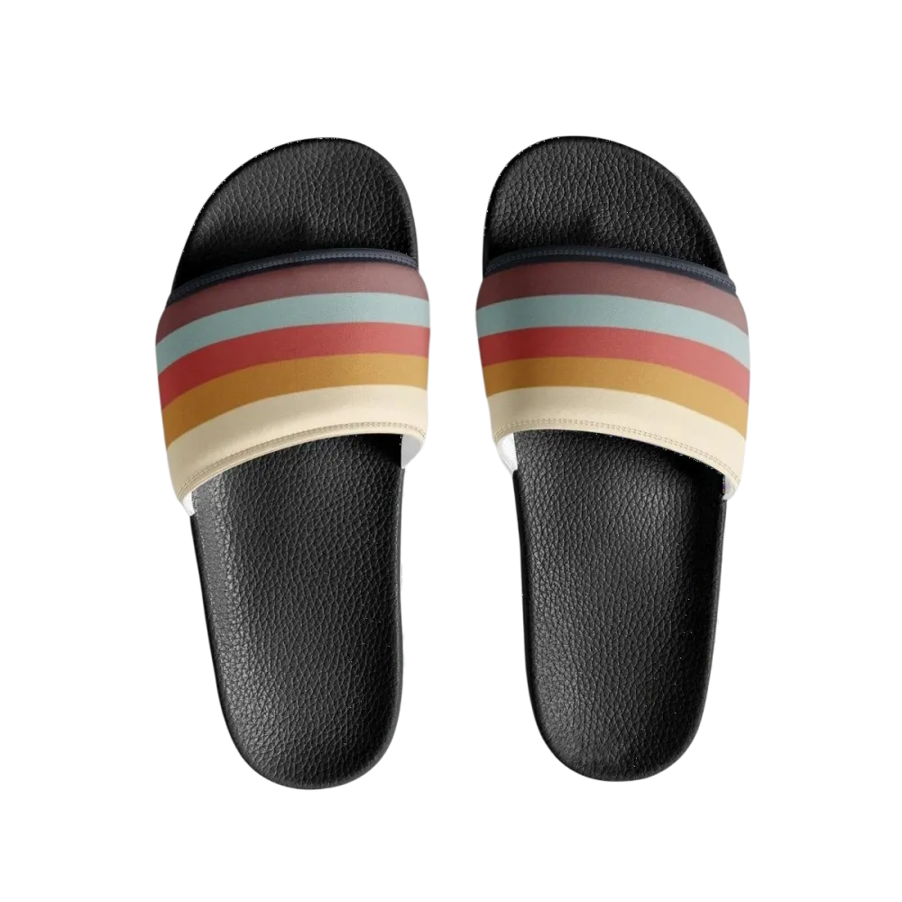 Damen-Badeschlappen mit PU-Sohle und Fußbett in Größe 36-44, bequeme Badeschuhe von BUYATHOME24.